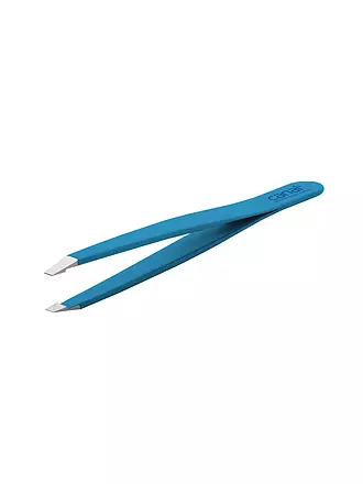 CANAL | Pince à épiler inoxydable/droite 95mm (Bleu) 2018-02 | 
